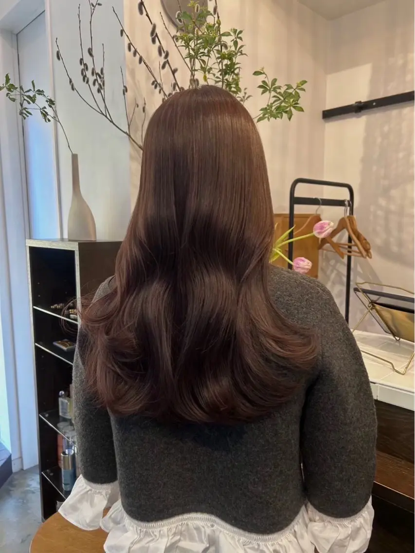 ロング カラー ブラウンカラー ピンクカラー カラーモデル募集 原宿 ⋆ミイナ🥣のヘアスタイル