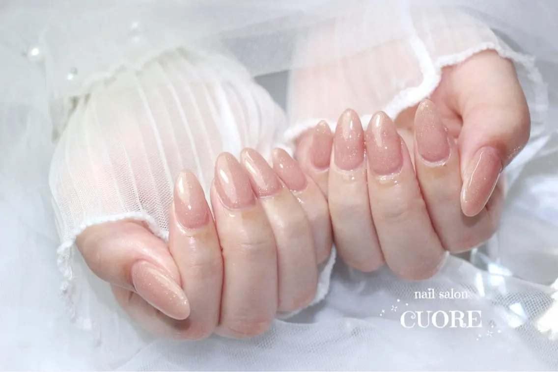 ネイル オフィスネイル ワンカラーネイル シンプルネイル ハンドネイル nail salon CUOREのネイルデザイン