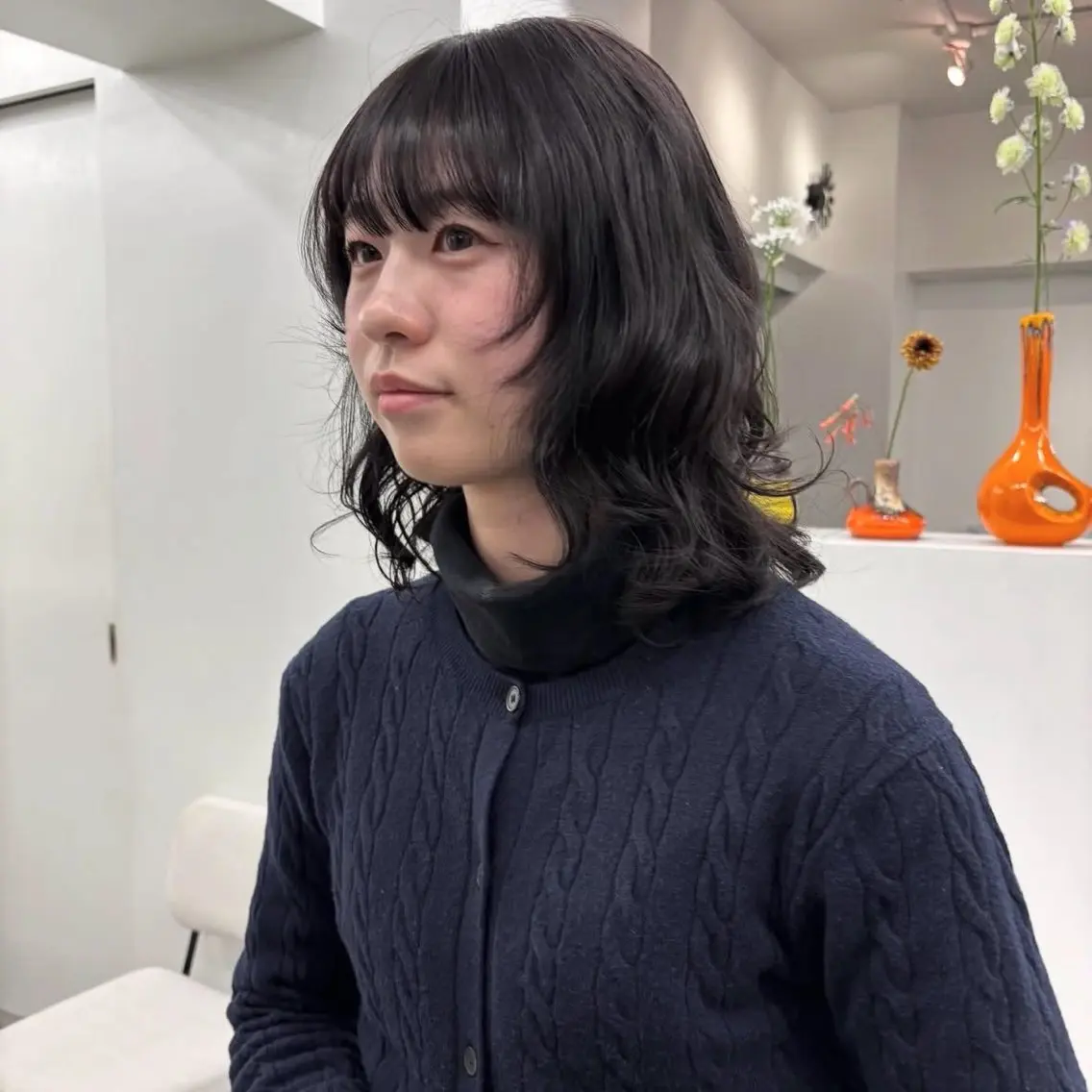 カラー ヘアアレンジ シルバー バイオレットカラー Sara Ohashiのヘアスタイル