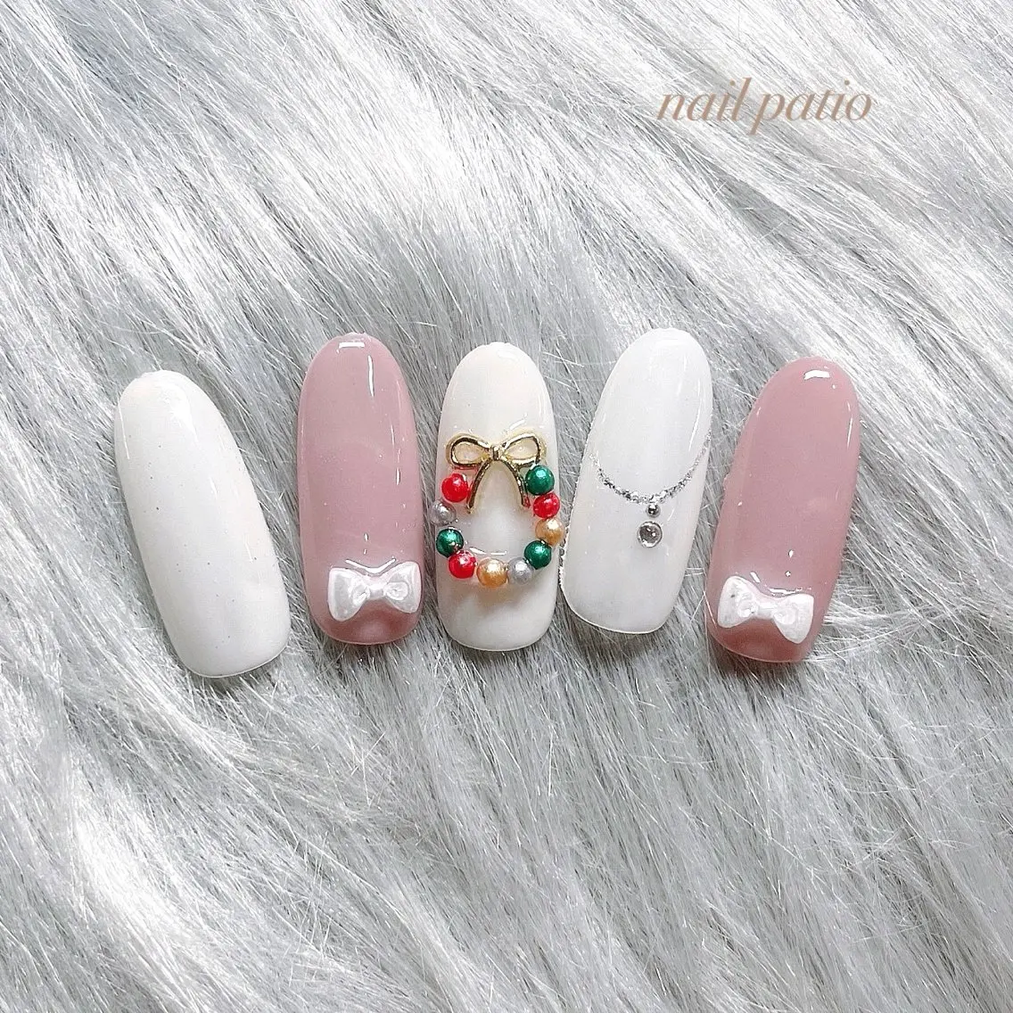 ネイル 冬ネイル クリスマス nail patio 新越谷 yukiのネイルデザイン