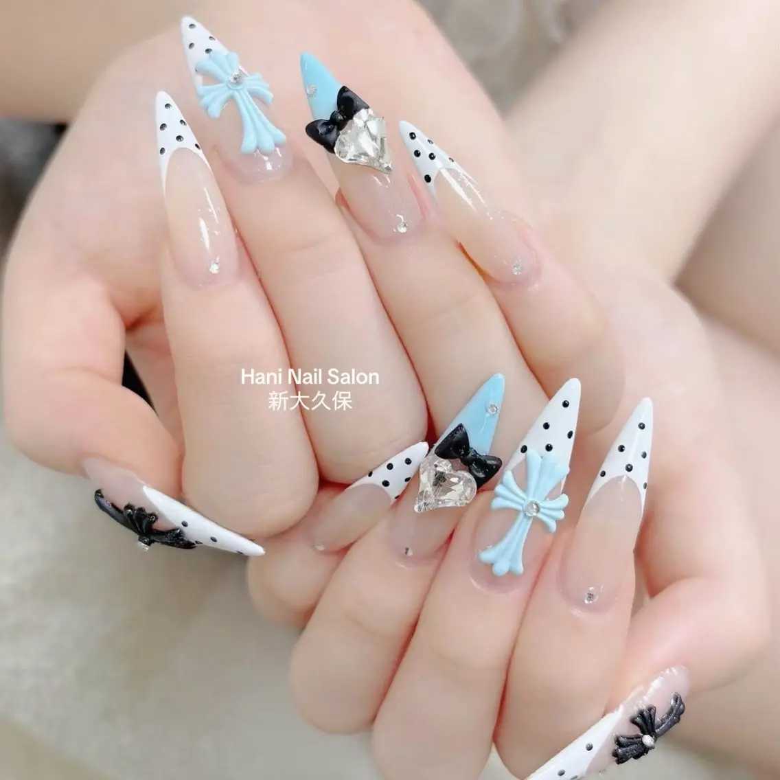 ネイル フットネイル フレンチネイル グラデーション 韓国ネイル ロングネイル ハンドネイル Hani Nail Salonのネイルデザイン