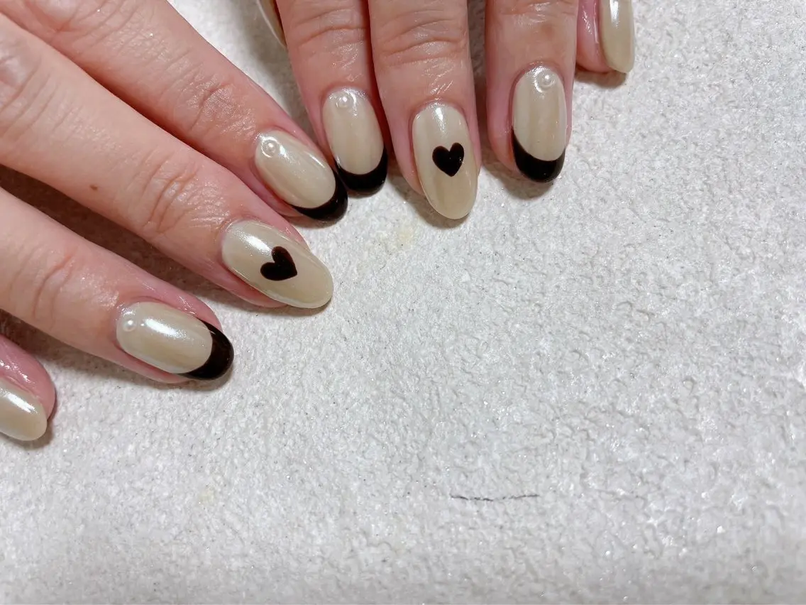 ネイル ジェルネイル 韓国ネイル メンズネイル パラジェル バレンタイン kiki nail たまプラーザのネイルデザイン