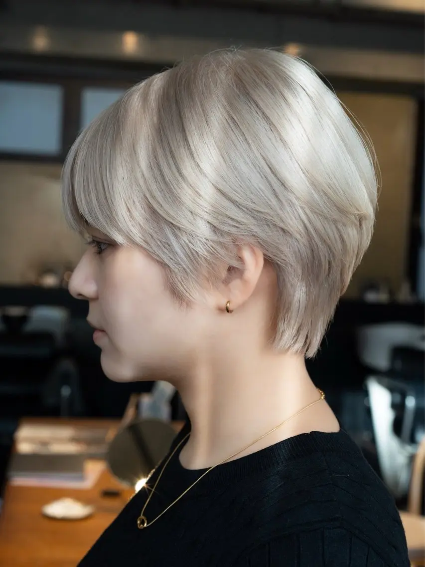 ショート 顔周りだけで垢抜ける レイヤー/小池 祐のヘアスタイル