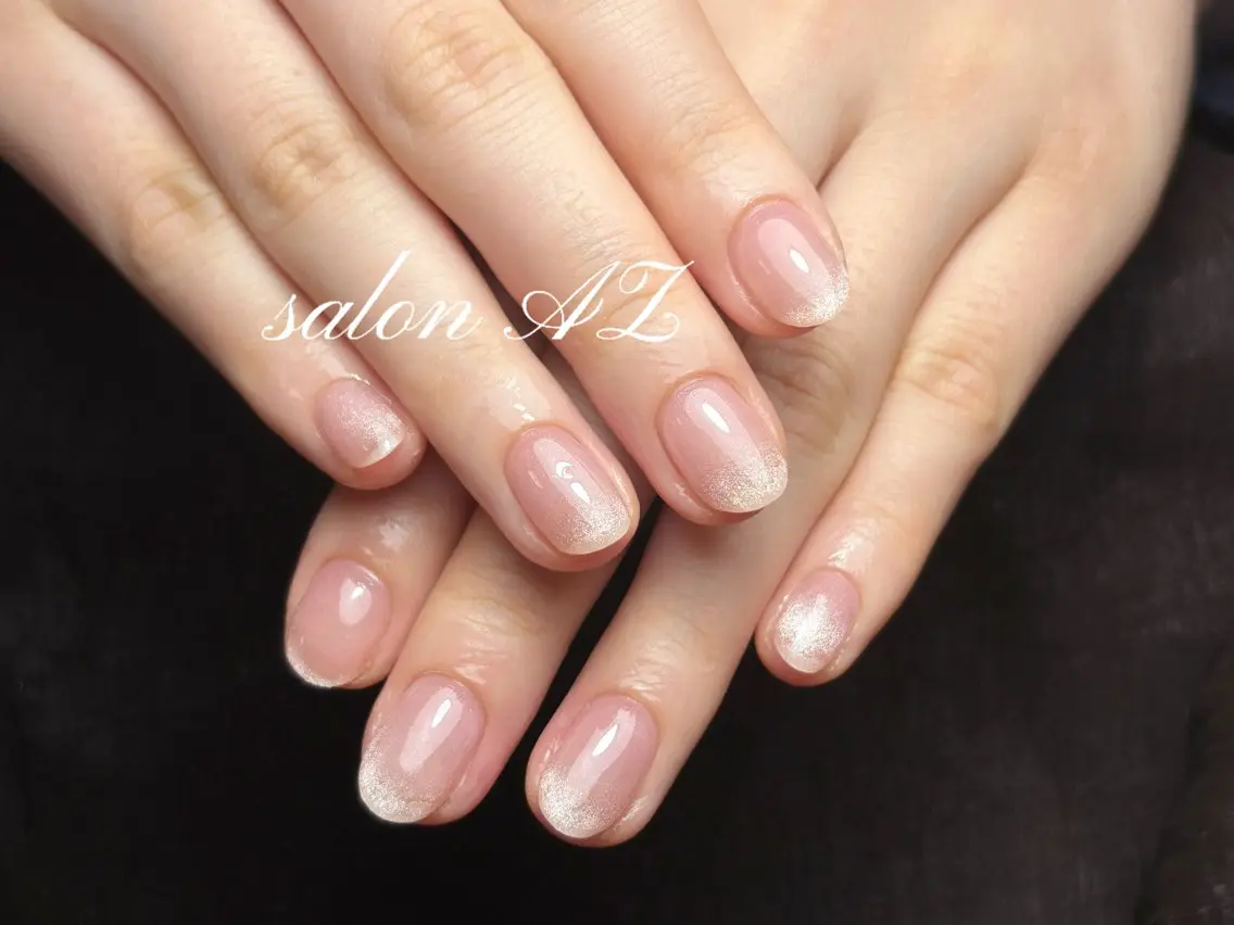 ネイル 長さ出し フットネイル フレンチネイル マグネットネイル ニュアンスネイル salon AZのネイルデザイン