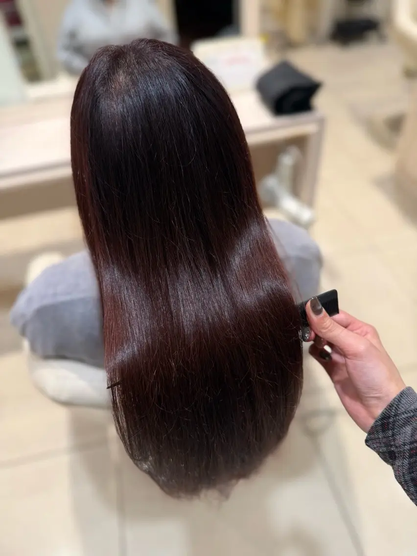ロング ヘアカラー 🩰Luca|透明感 カラー|縮毛矯正🫧のヘアスタイル