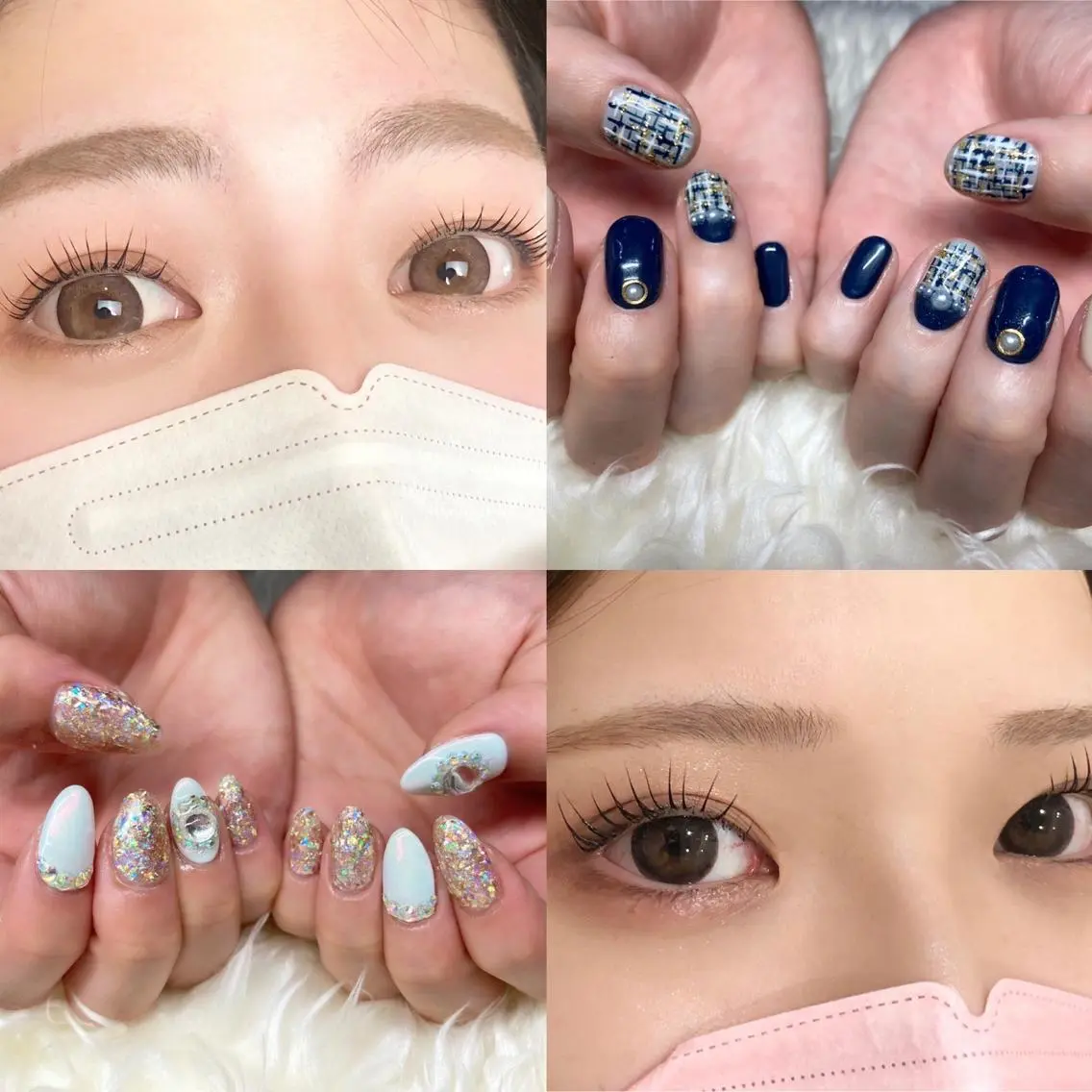 ネイル ジェルネイル ニュアンスネイル パラジェル 冬ネイル クリスマス ハンドネイル Nail&eye Belire 新宿のネイルデザイン