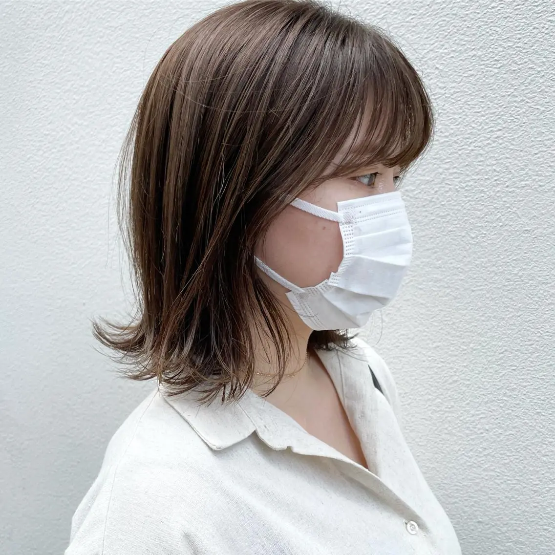 ミディアム カラー カット ヘアカラー トリートメント 嶋佐 昌大 シマサマオのヘアスタイル