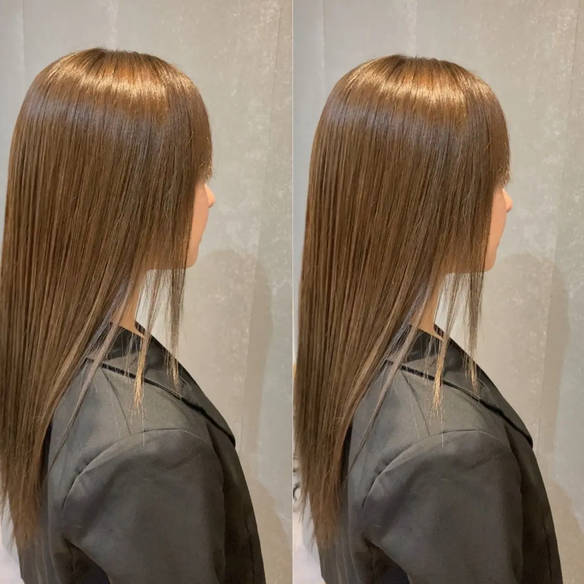 ロング カラー ブラウンカラー ナチュラルブラウン み うのヘアスタイル