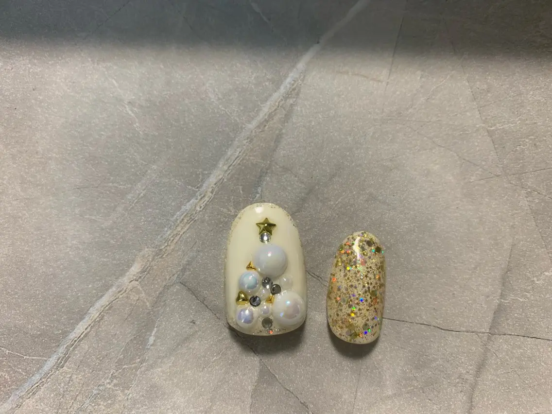 ネイル 冬ネイル クリスマス 芳賀 暦美のネイルデザイン