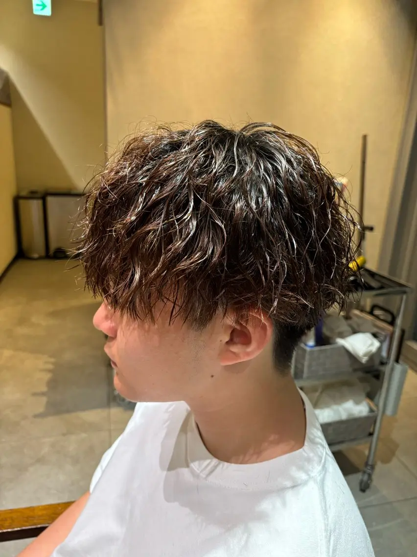 パーマ メンズ 【メンズ限定】原 唯登のヘアスタイル