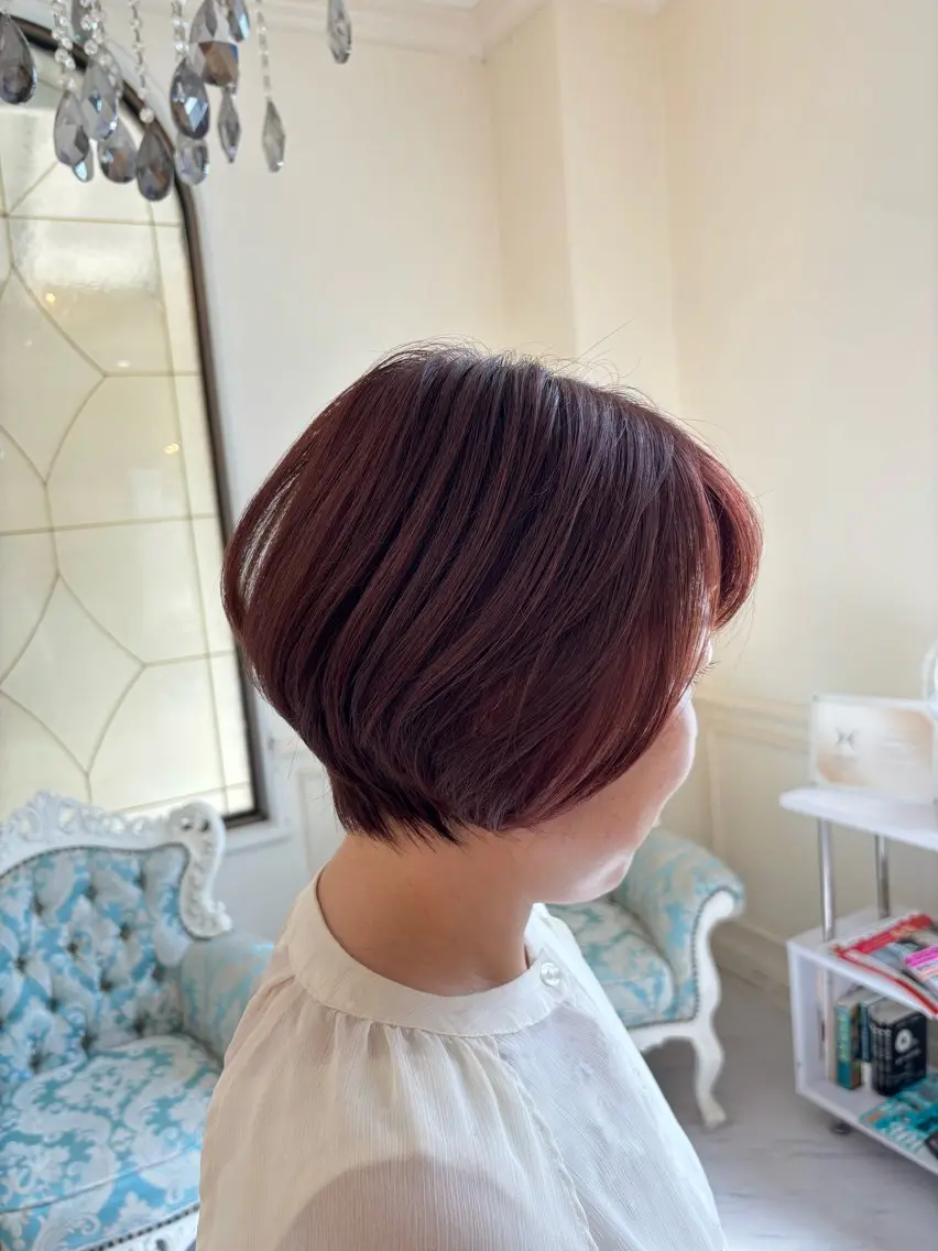 ショート カット ヘアカラー トリートメント 竹之内 香織のヘアスタイル