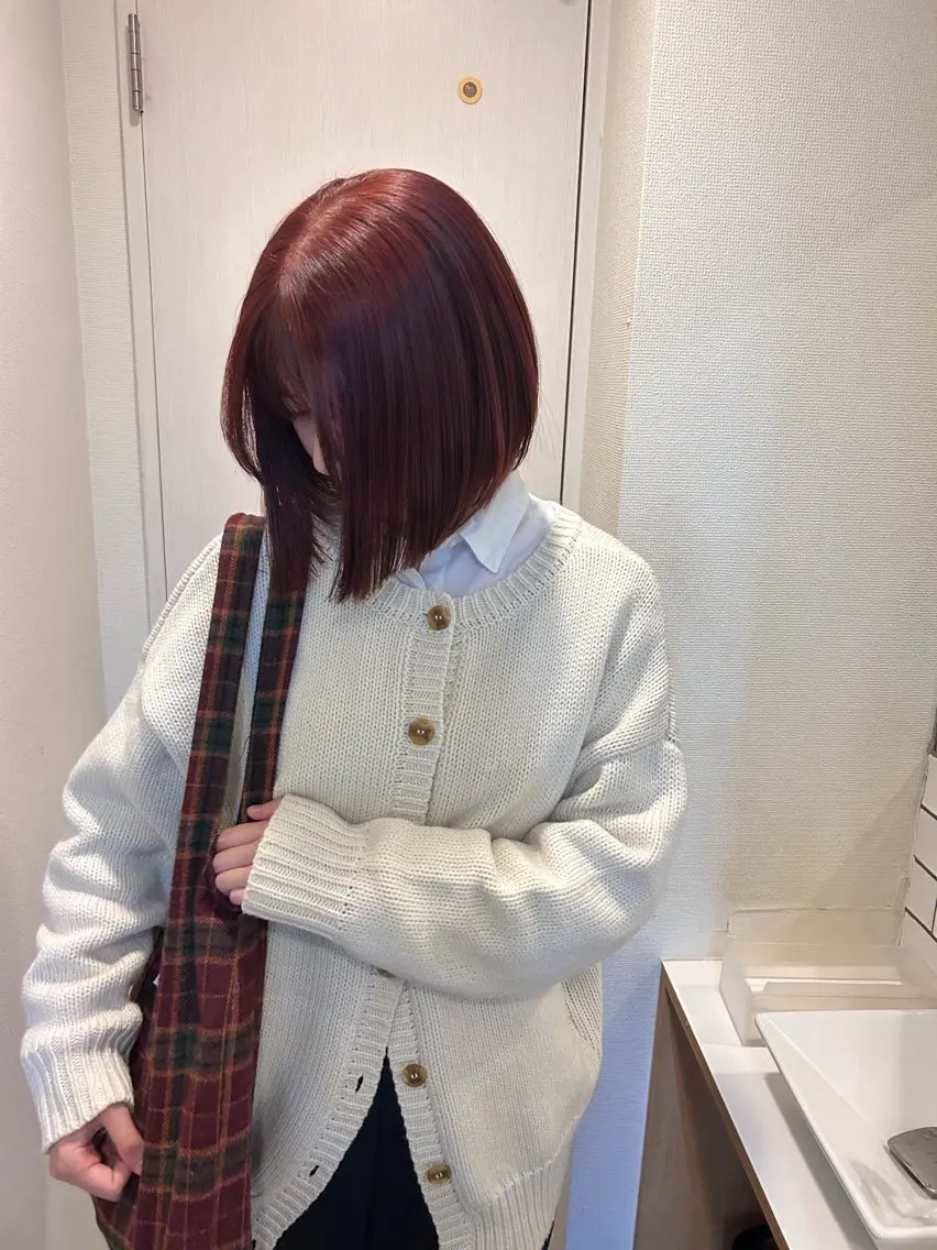 カラー ブリーチ ヘアカラー UNBIRTHDAY ゆづみのヘアスタイル