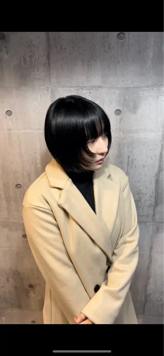 ショート カラー ボブレイヤー ボブ レイヤーカット ハッシュカット レイヤーカット 熊谷のヘアスタイル
