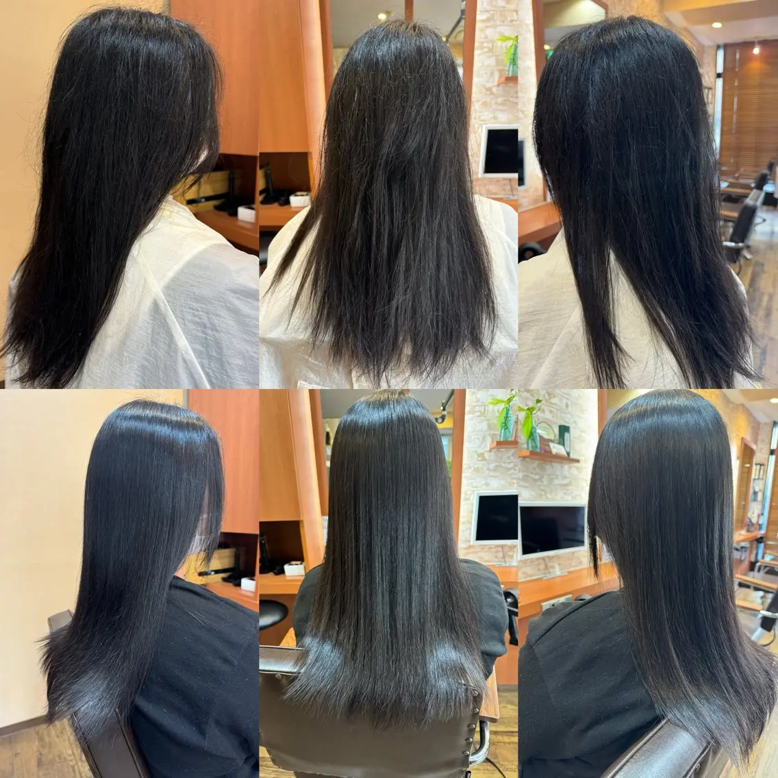 ロング 縮毛矯正 山口 博司のヘアスタイル