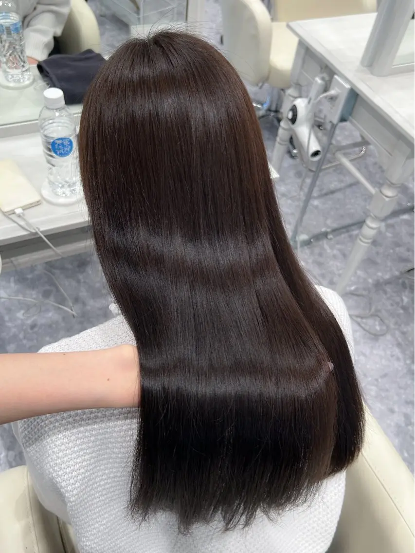 セミロング カラー 髪質改善 トリートメント ヘアカラー トリートメント navi / 村田 瑠菜のヘアスタイル