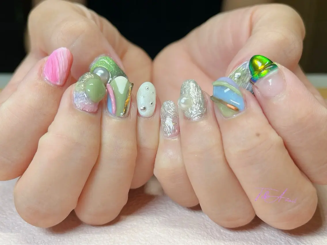 ネイル ジェルネイル ニュアンスネイル スカルプネイル T&A nailのネイルデザイン