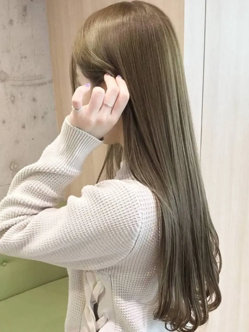 ロング City/louwe 韓国レイヤーカットのヘアスタイル