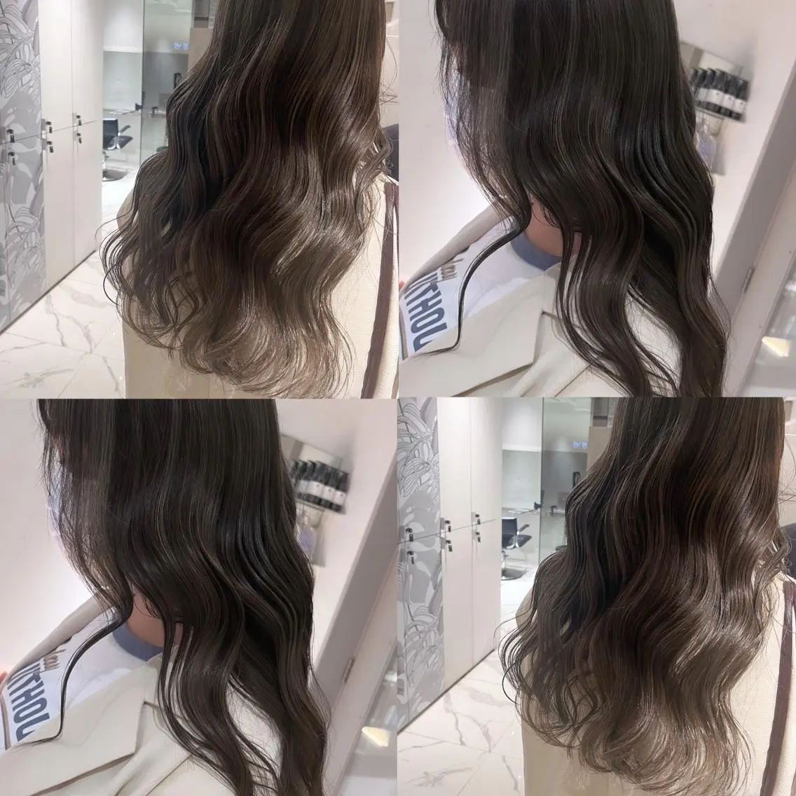 ロング カラー 透明感カラー ダブルカラー ハイライトカラー ハイライト ヘアカラー トリートメント ヘッドスパ ヘアセット カジュアルを女っぽく 𝗮𝘆𝗮𝗰𝗼のヘアスタイル