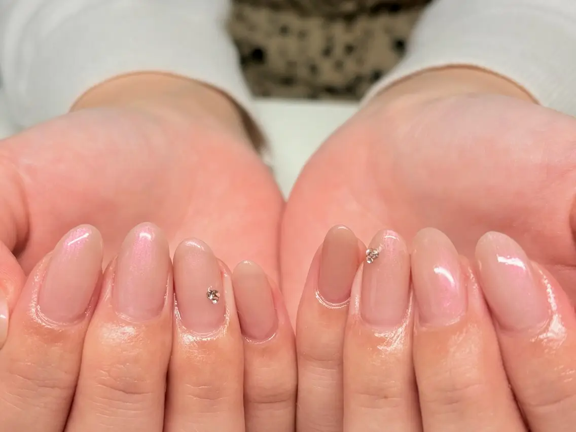 ネイル オーロラネイル ピンク s annaのネイルデザイン