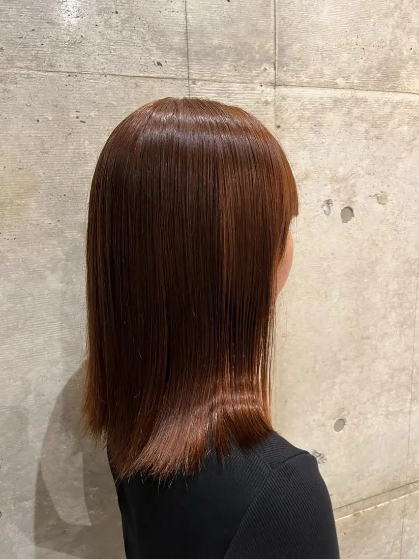 【🍋ヘアケアカラー🍋】トリートメント+カラーのお金はない💦という方!髪の毛をケアしながらカラーはできます!✨の写真