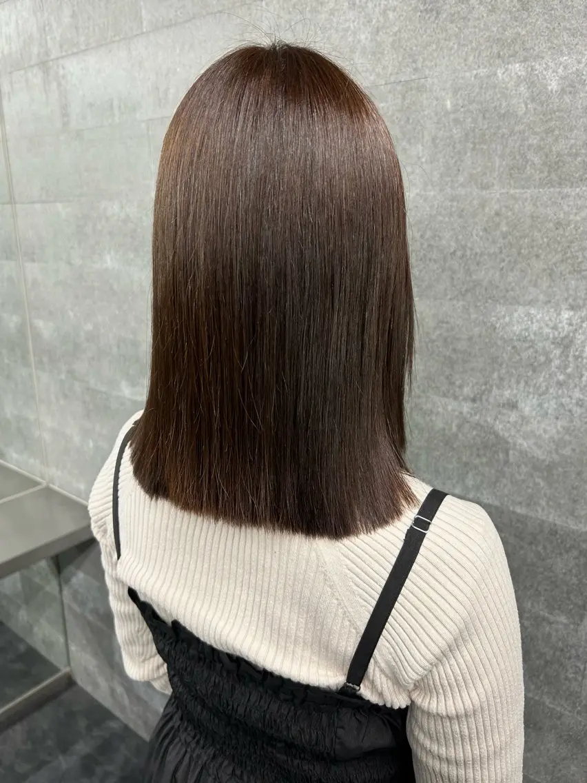 セミロング ヘアカラー かえで🫧 カットモデル募集中のヘアスタイル