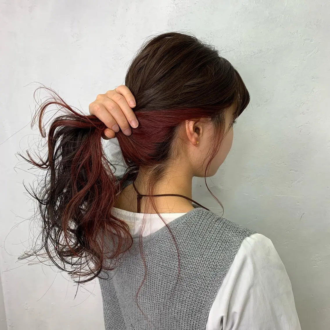ロング カラー ピンクカラー ヘアカラー TATSUYA アートディレクターのヘアスタイル