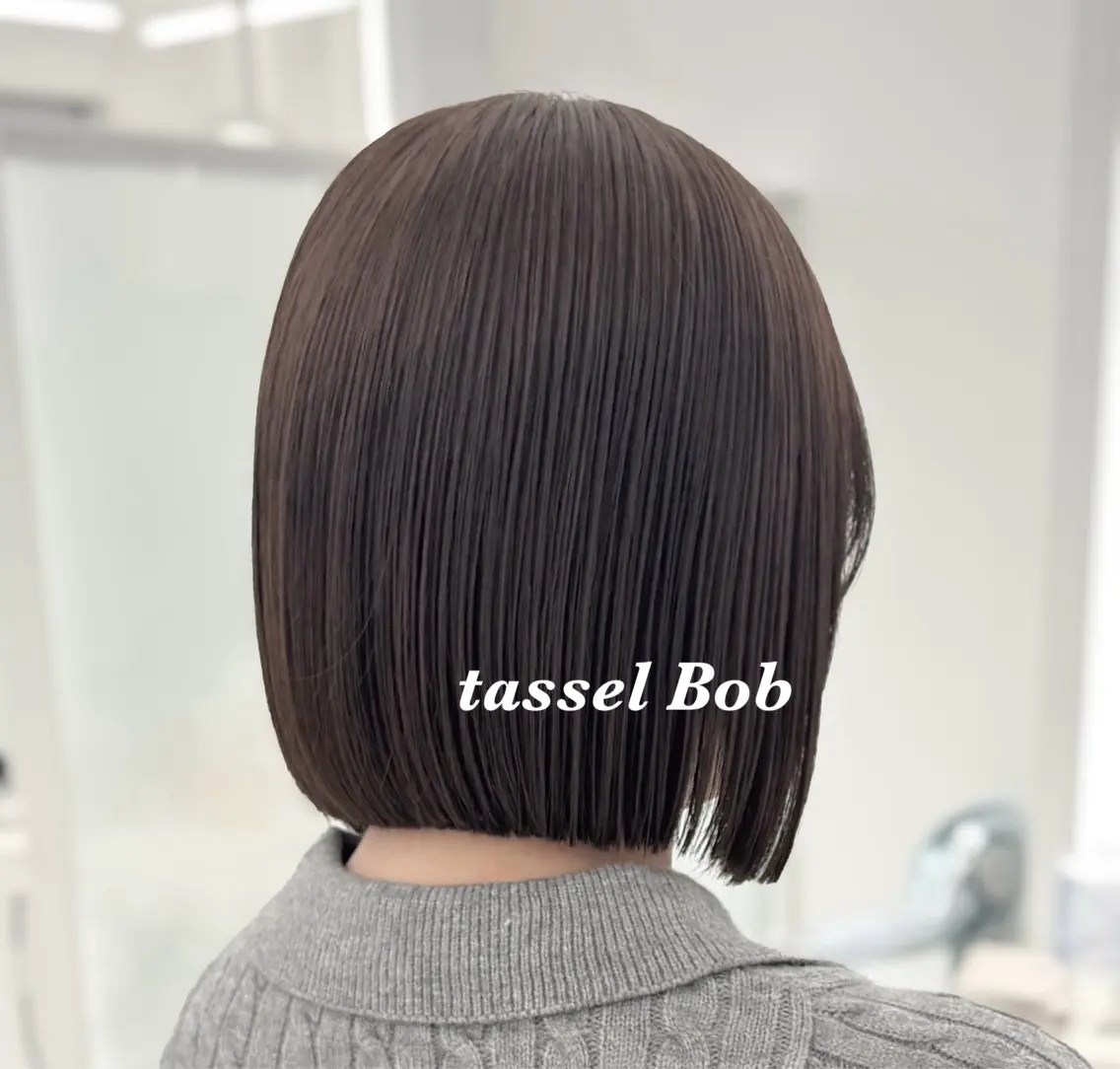 ショート カラー 🫧ミディアムカット 韓国透明感カラー🫧のヘアスタイル