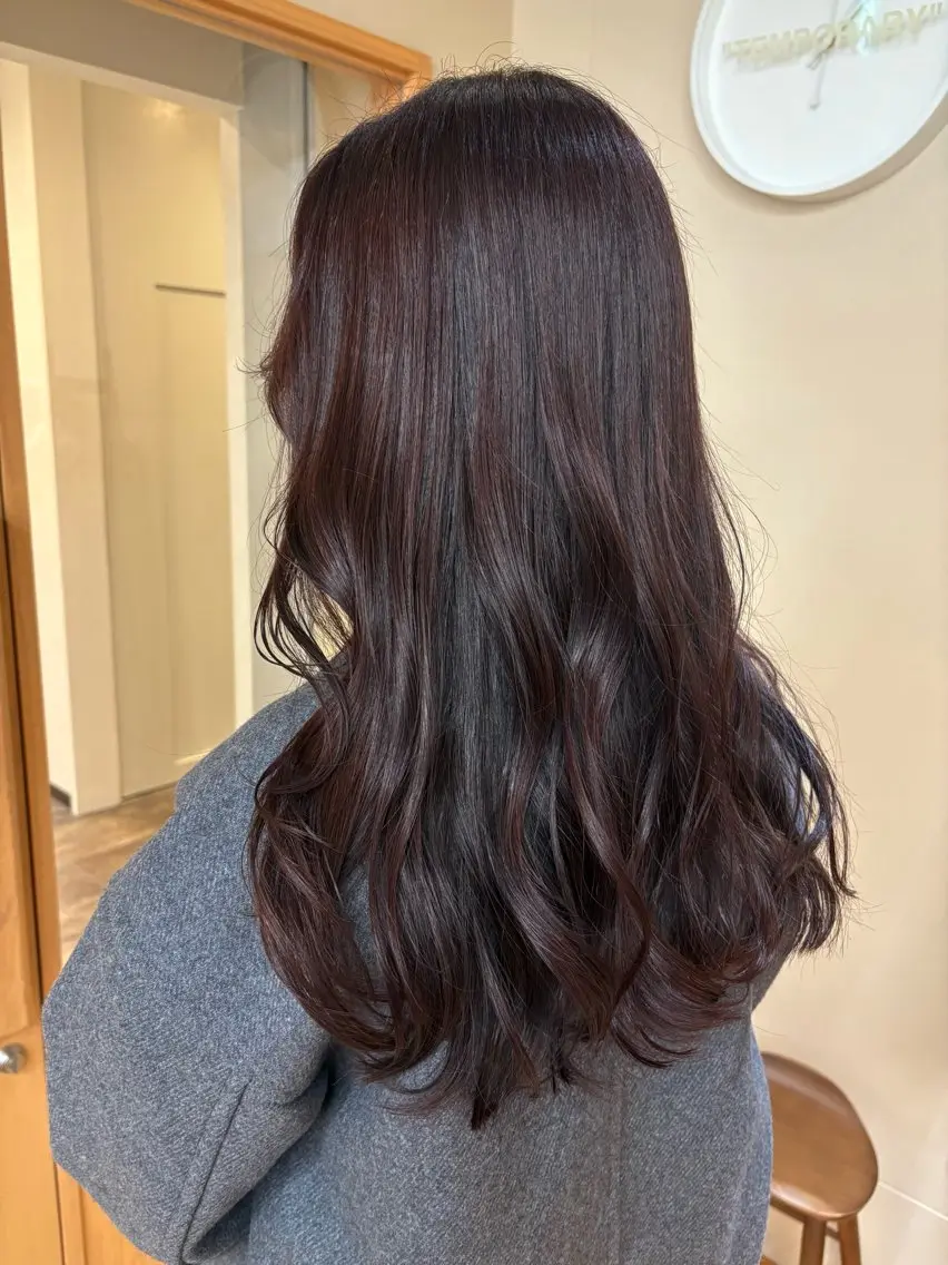 ロング カラー ブラウンカラー レッドカラー レッドブラウン カット ヘアカラー トリートメント 暖色＊ベージュ ＊くらたあやかのヘアスタイル