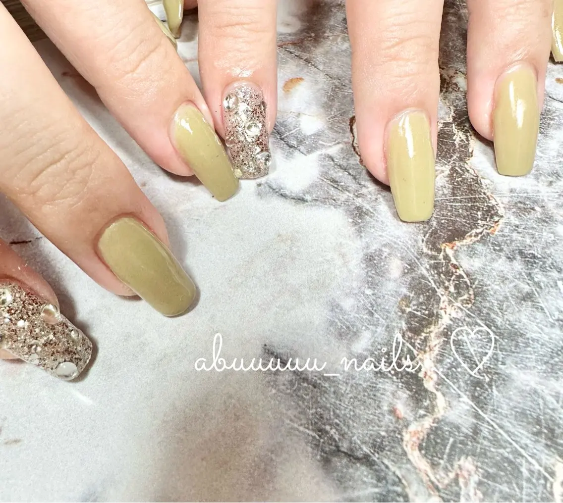 ネイル ラメ(グリッター) abuuuuu nailsのネイルデザイン