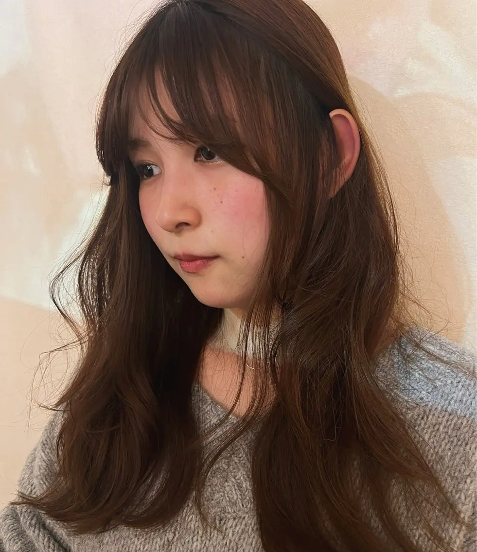 セミロング レイヤーカット ✨まとまるボブ/ 切りっぱなし/ユキナのヘアスタイル