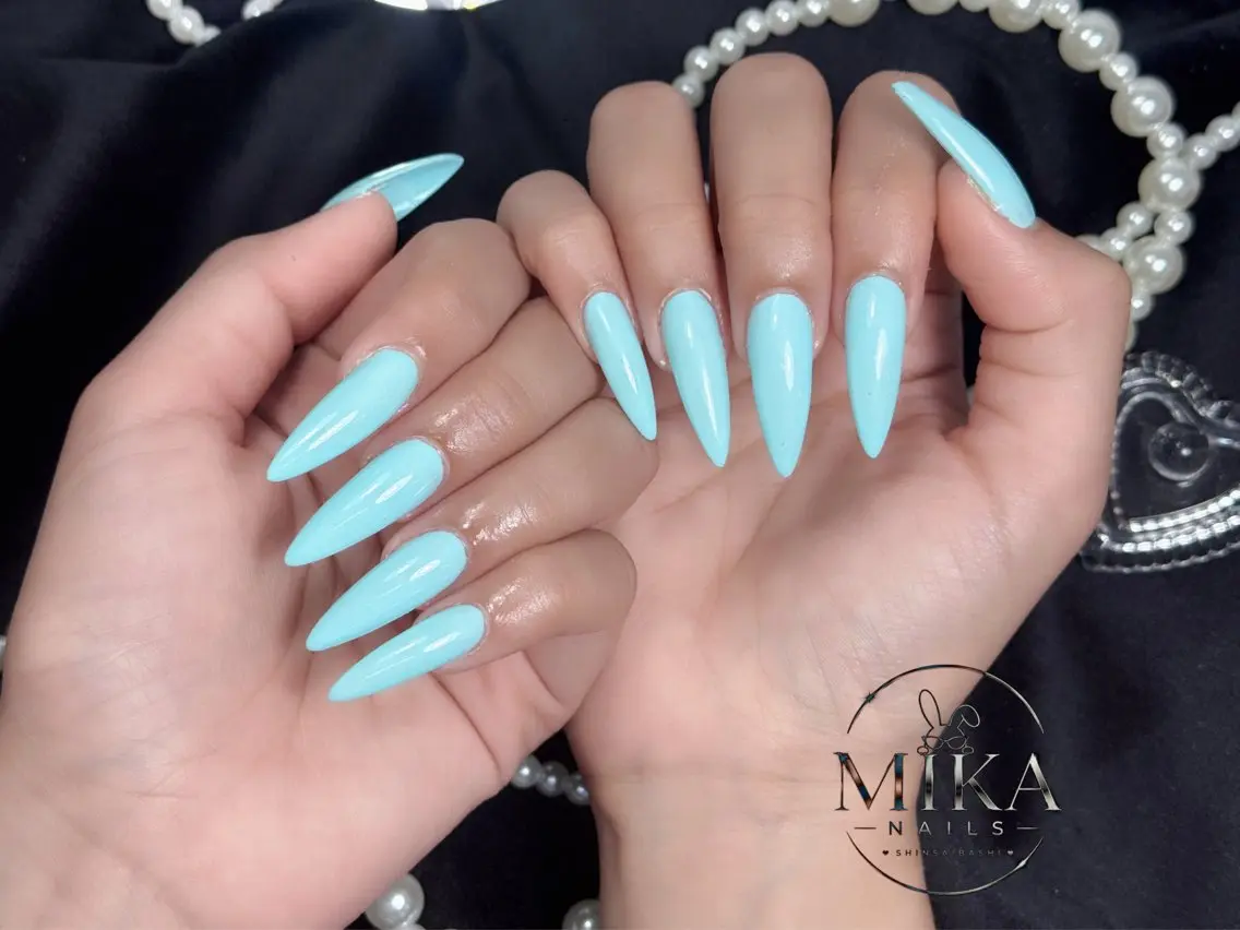 ネイル ガーリー キラキラネイル 韓国ネイル ロングネイル シンプルネイル ハンドネイル 🦊Genie🦊 Mika Nailsのネイルデザイン