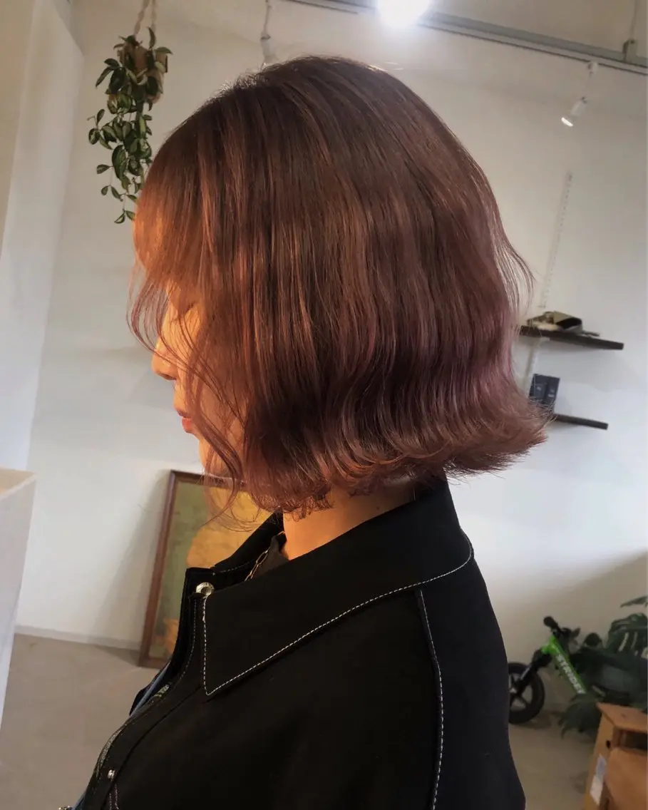 ミディアム カラー カット ヘアカラー トリートメント ♡MIHO♡ スタイリストのヘアスタイル