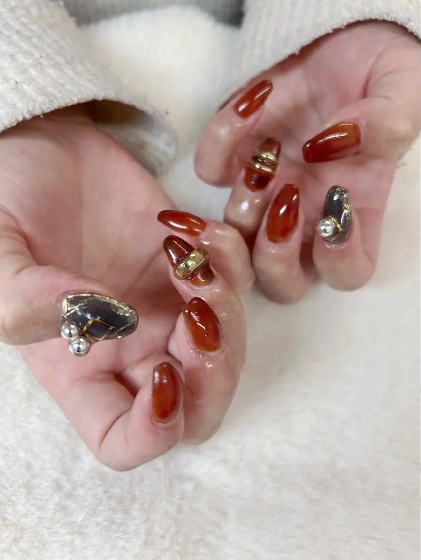 ネイル カジュアル ハンドネイル 心斎橋Salon Epokkuのネイルデザイン