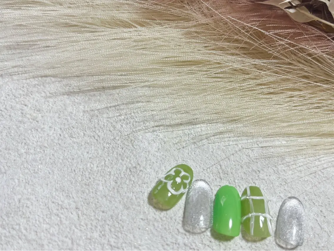 ネイル ジェルネイル メンズネイル パラジェル 春ネイル 夏ネイル ハンドネイル kiki nail &brow二子玉川のネイルデザイン