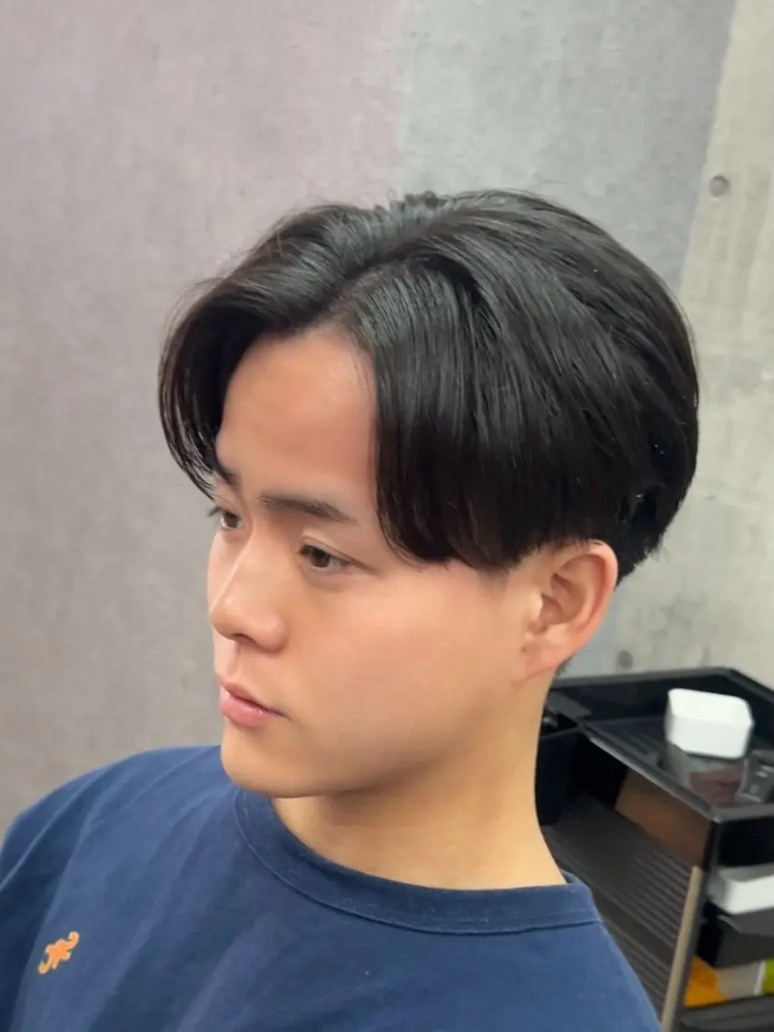 ミディアム 韓国風ヘア カット 韓国パーマ 美容師 和田爽良のヘアスタイル