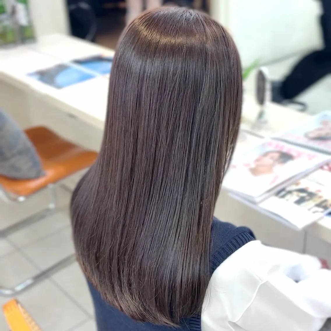 ミディアム カラー 透明感カラー グレージュ カット ヘアカラー トリートメント 横浜パーマ🌐ボブ✨ 暖色カラーもえかのヘアスタイル