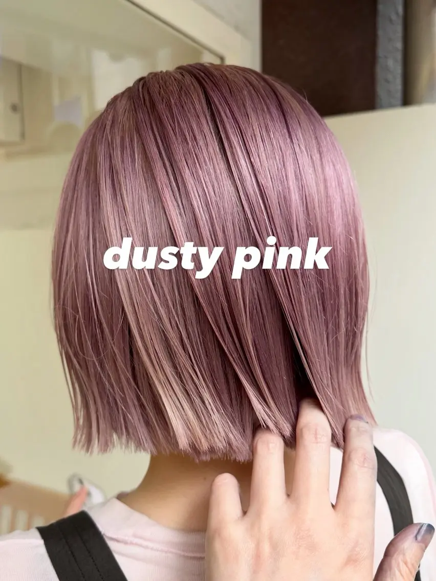 ミディアム カラー ブリーチ 透明感カラー ハイトーンカラー ピンクカラー 銀座/レイヤー ハイライト/MAMIのヘアスタイル