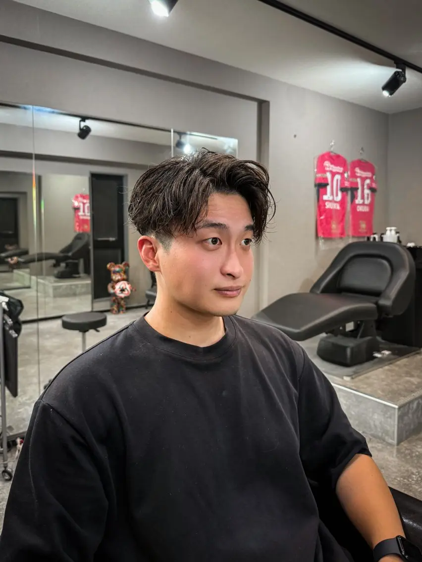 ショート カラー パーマ ヘアアレンジ メンズ メンズパーマ カット パーマ 【メンズ専門美容師】 NUMBER.12のヘアスタイル