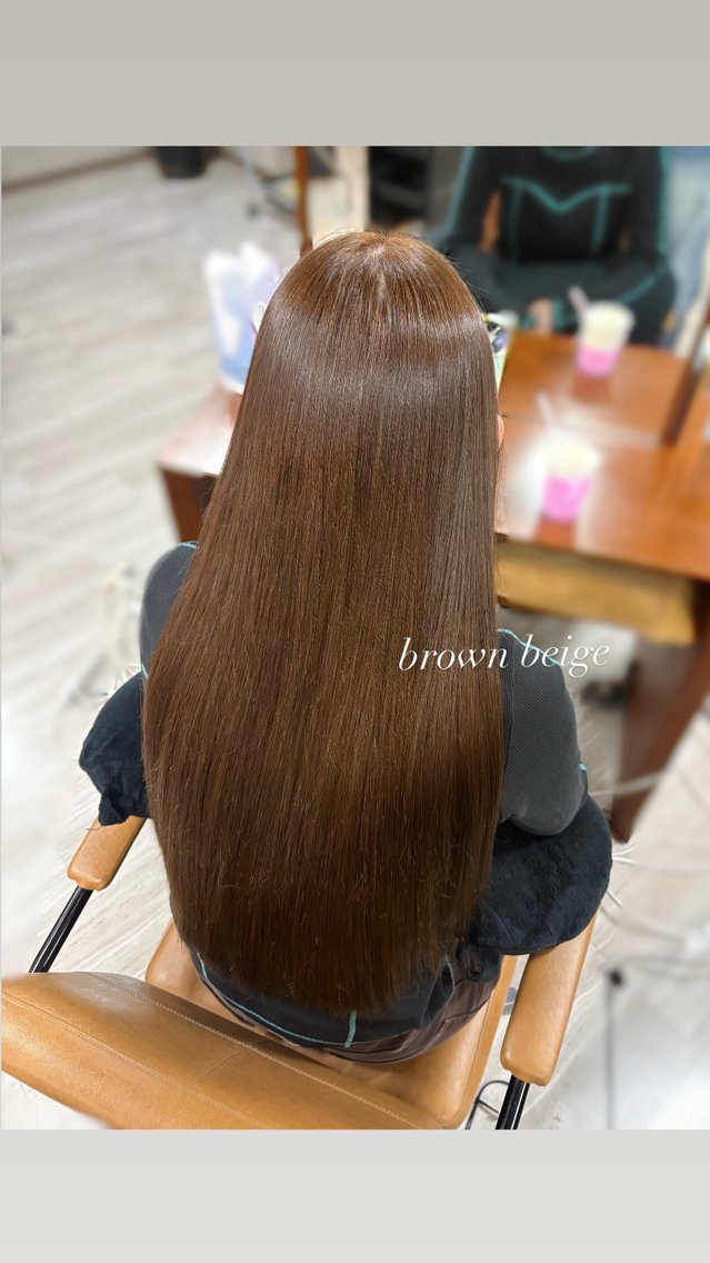 ロング ヘアカラー ワンホン/ 艶カラー arikaになのヘアスタイル
