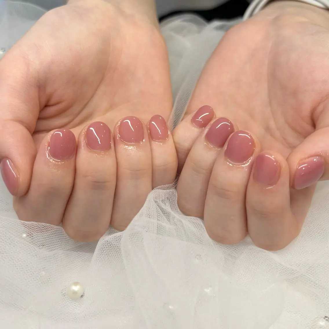 ネイル ピンク ハンドネイル 荒巻 めいのネイルデザイン