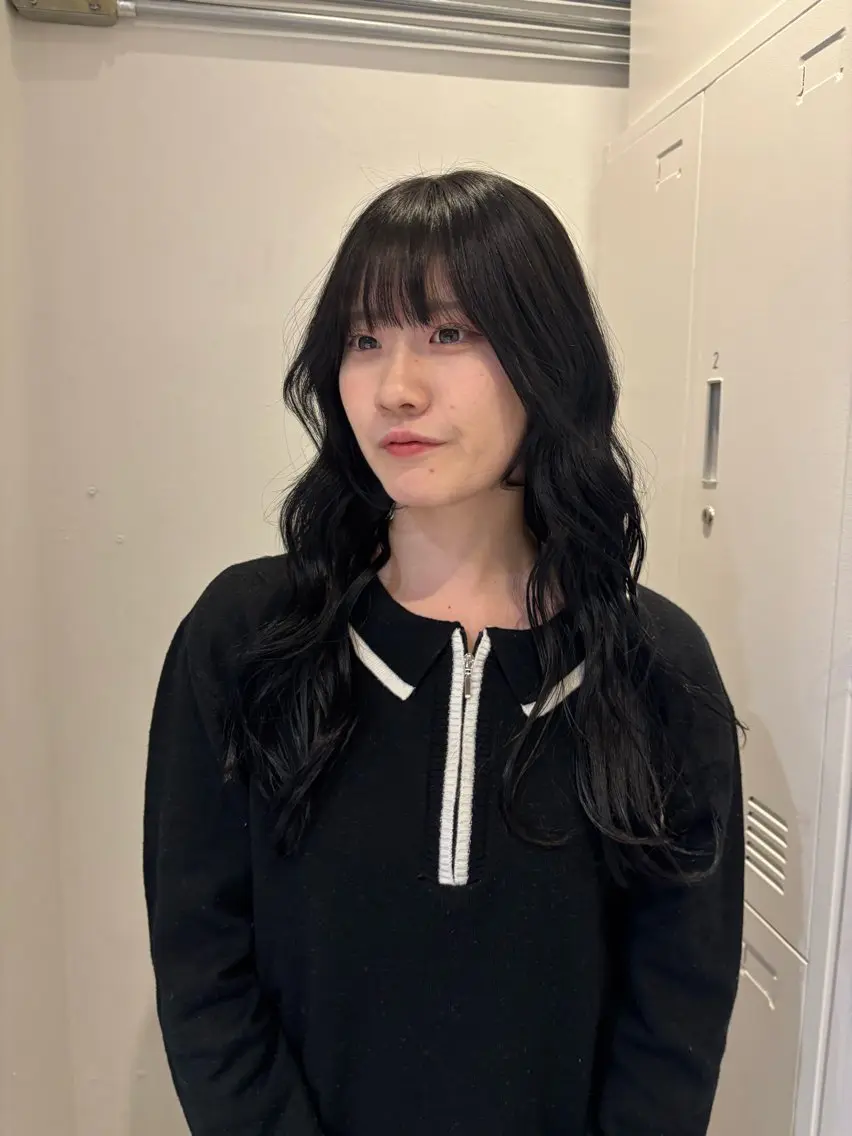 ロング ヘアカラー トリートメント オリーブ🎶アッシュ グレージュちひろ🧸のヘアスタイル