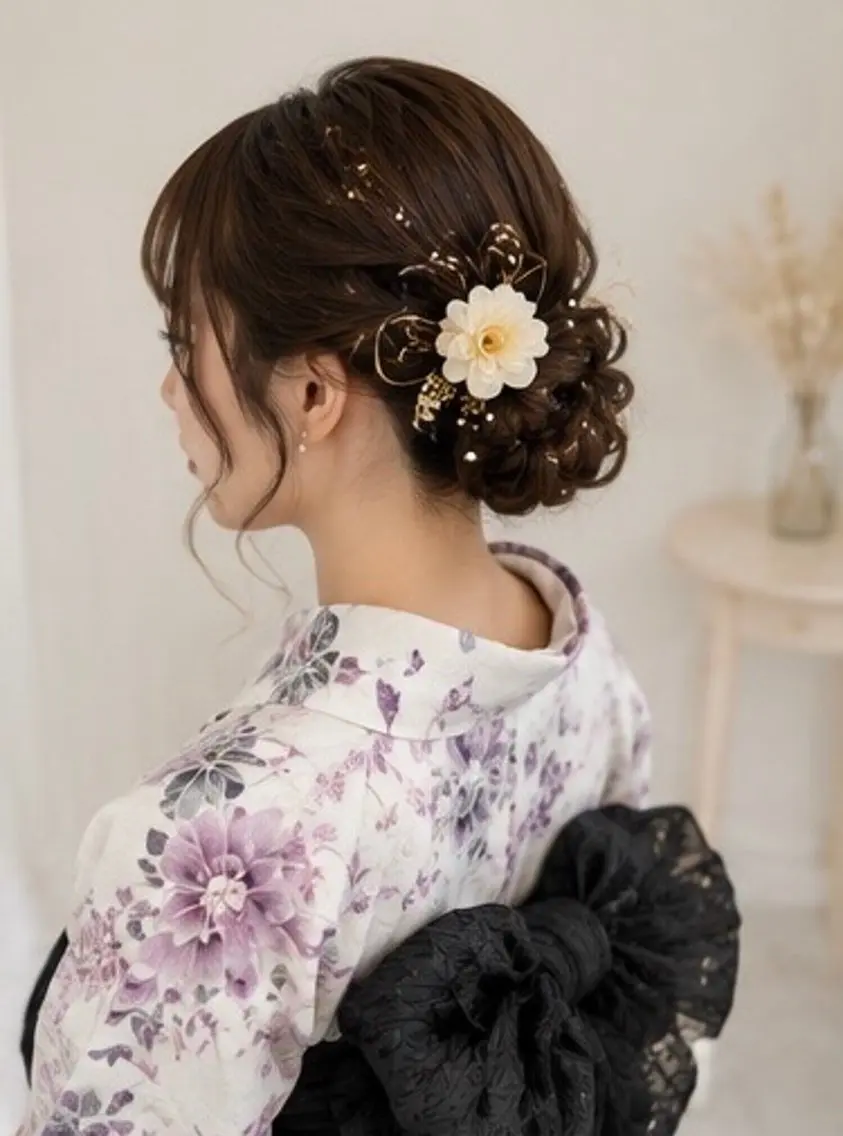【夏祭り限定🎐】浴衣着付け　＆　ヘアセットの写真