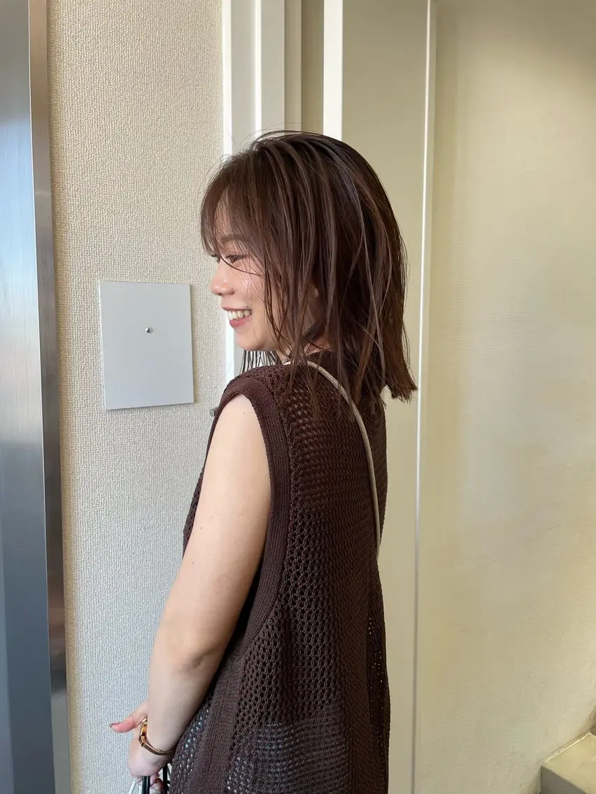 ミディアム 山口 朔弥のヘアスタイル