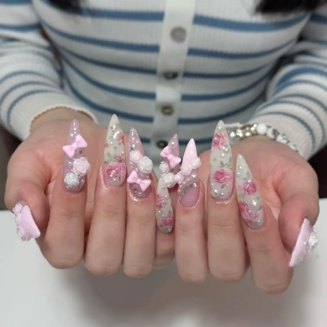 ネイル ハンドネイル GreenNail salonパラジェルのネイルデザイン