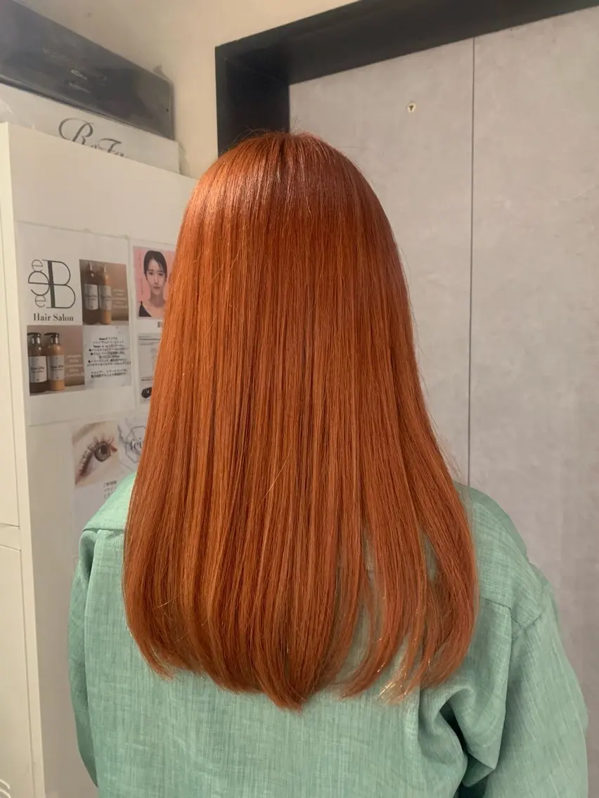 カラー ブリーチ 韓国🎀中明度カラー リストSAKURAのヘアスタイル