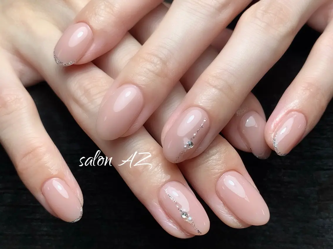 ネイル 持ち込み オフィスネイル スカルプネイル ハンドネイル salon AZ NANAのネイルデザイン