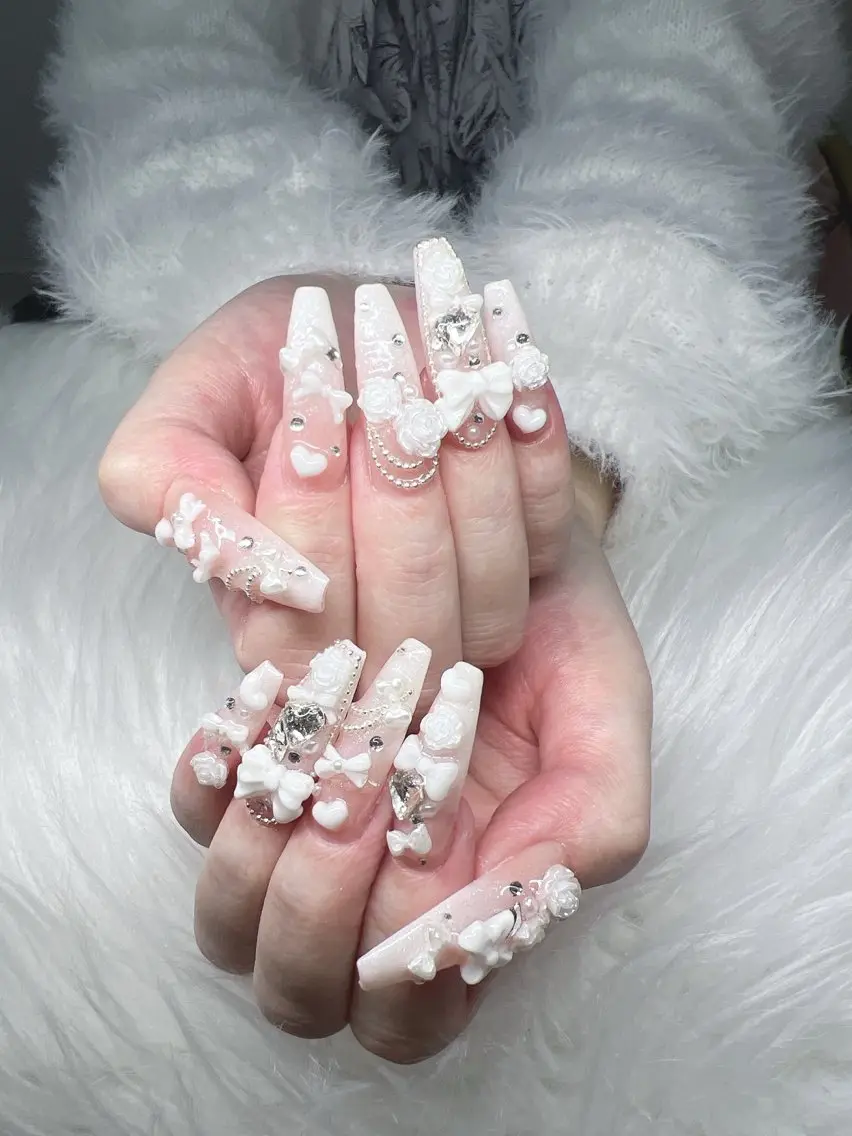 ネイル ハンドネイル Lee Nails チップ長さだし専門店のネイルデザイン