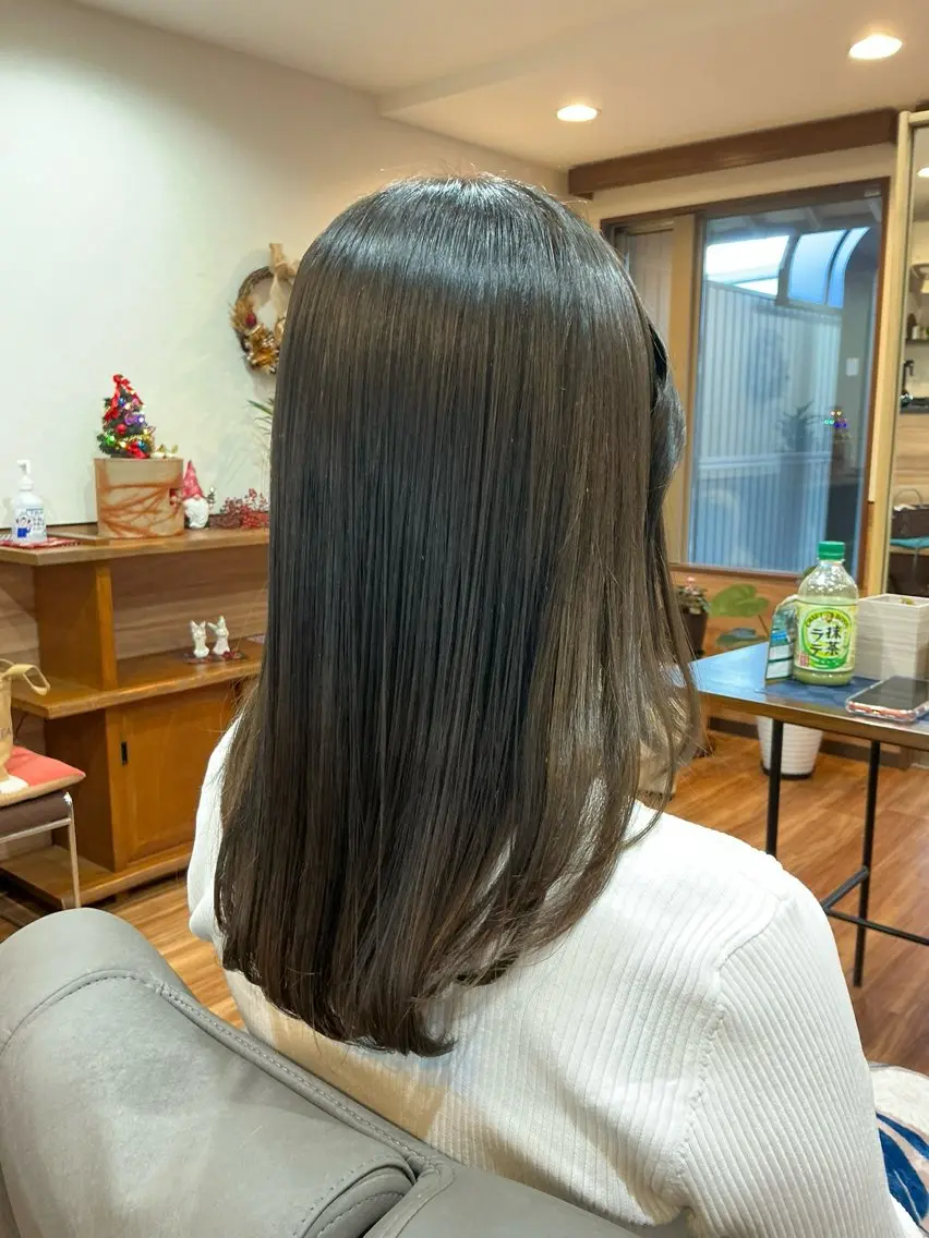 セミロング トリートメント ヘッドスパ Annon プライベートサロンのヘアスタイル