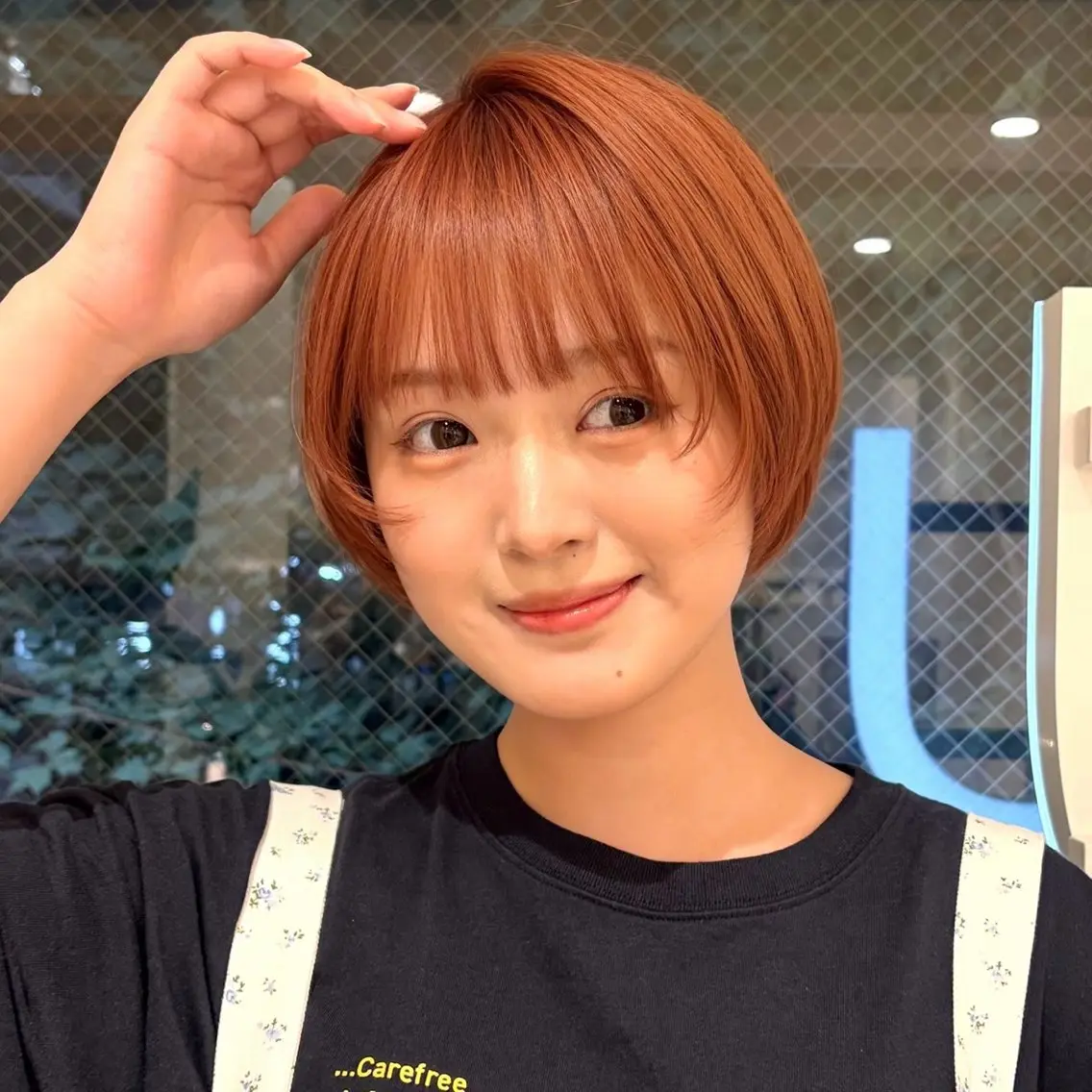 ショート カラー ショートボブ ベージュカラー ブリーチ ダブルカラー ブリーチなしカラー カット ヘアカラー トリートメント 暖色カラー/ボブ/ 縮毛矯正/銀座/モエのその他イメージ