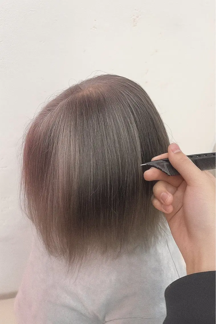ミディアム カラー ヘアカラー トリートメント 太白区/白髪ぼかし ハイライト/千葉達人のヘアスタイル